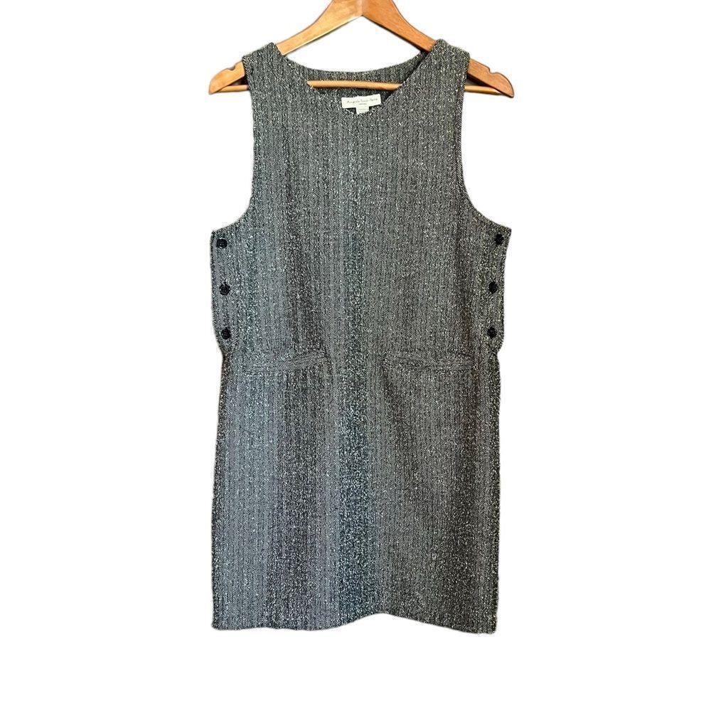 Amanda Smith petite grey woven‎ dress. Size SP
